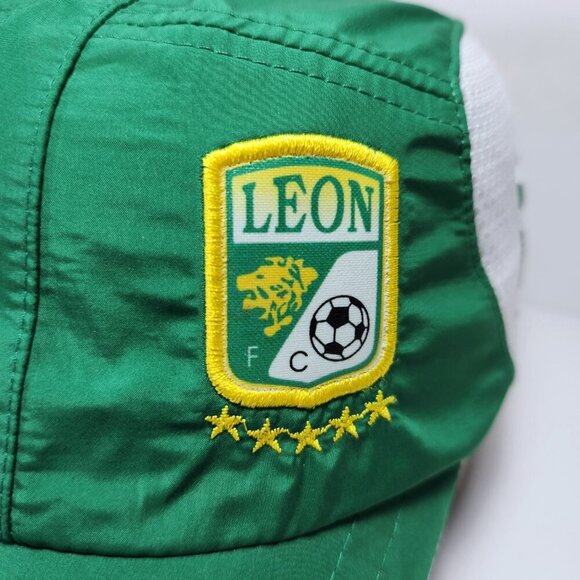 Pirma Hat Cap Leon Mexico FC Soccer Logo Hook & Loop Green Breathable Cycling - Picture 5 of 13